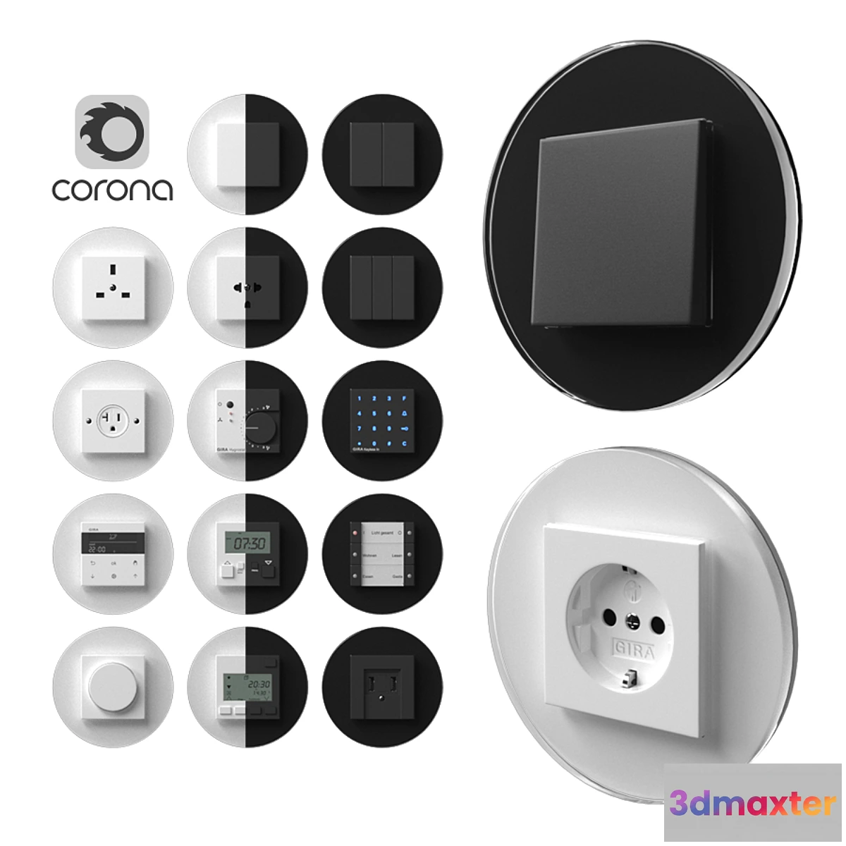 574236 - Gira studio flush-mounted