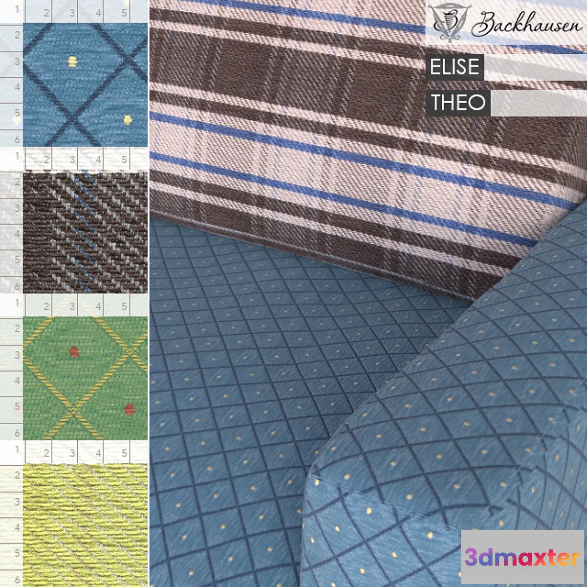 578920 - Backhausen Fabric ELISE THEO