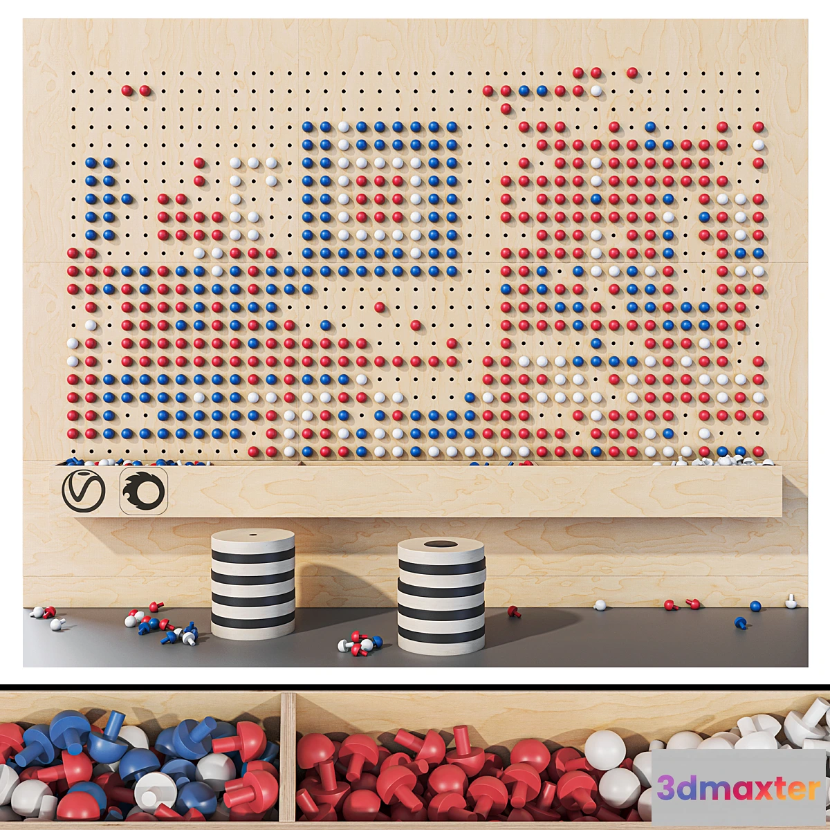591812 - Wooden game board for nursery No. 2