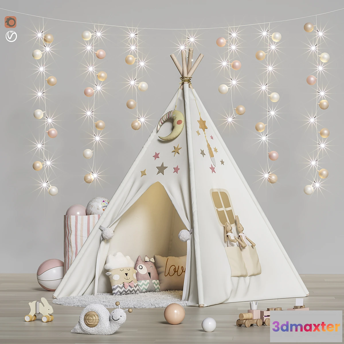 600765 - Toys and furniture set 63