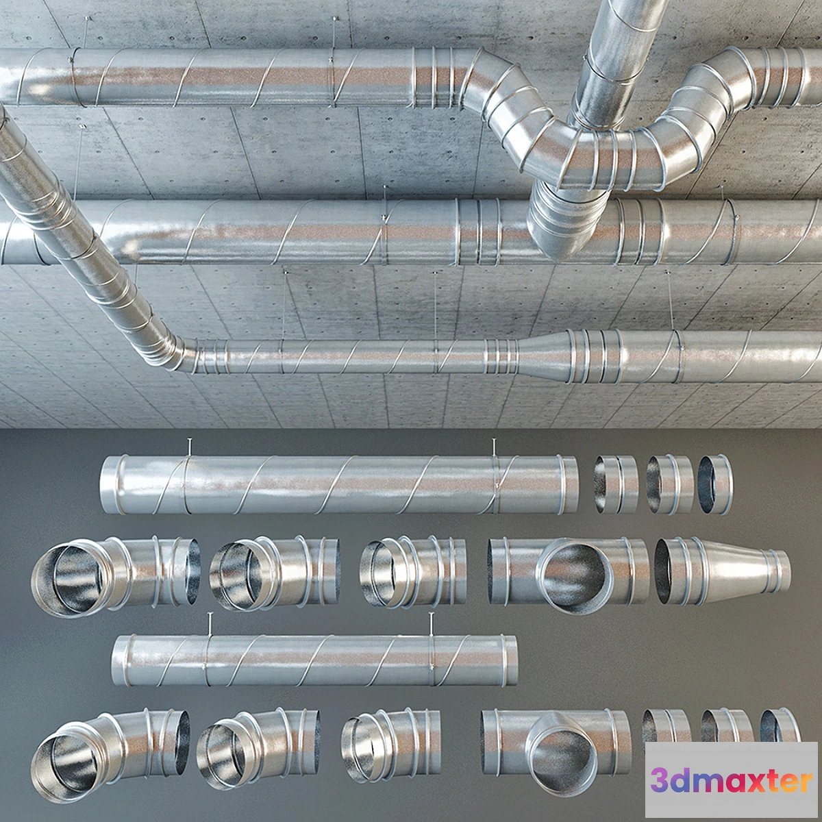 627223 - Set ventilation pipes