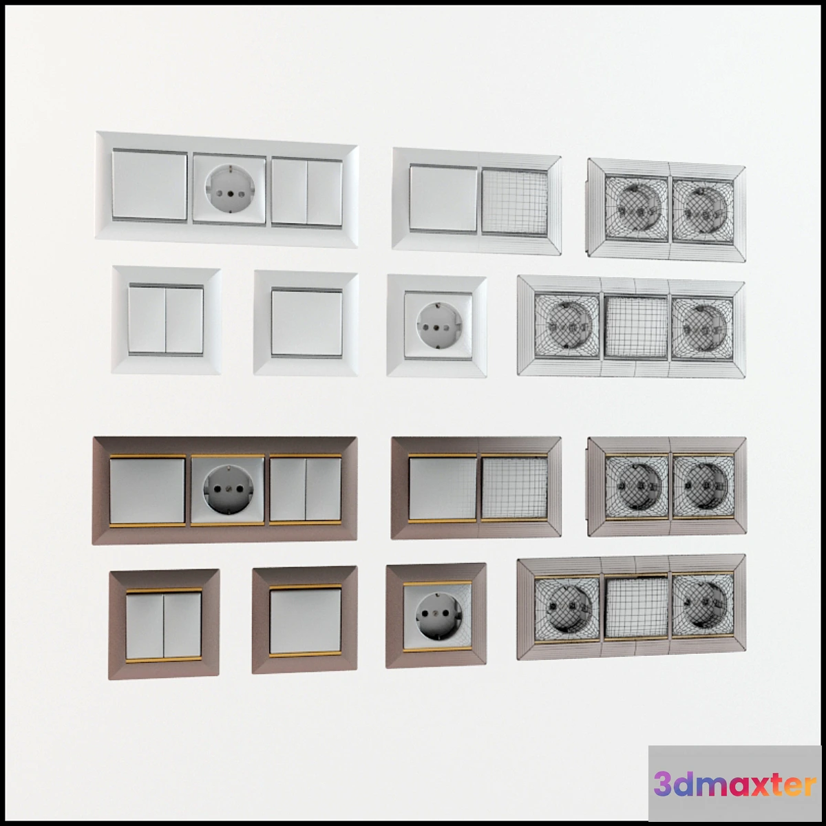 627399 - PROFI A set of switches and Sockets