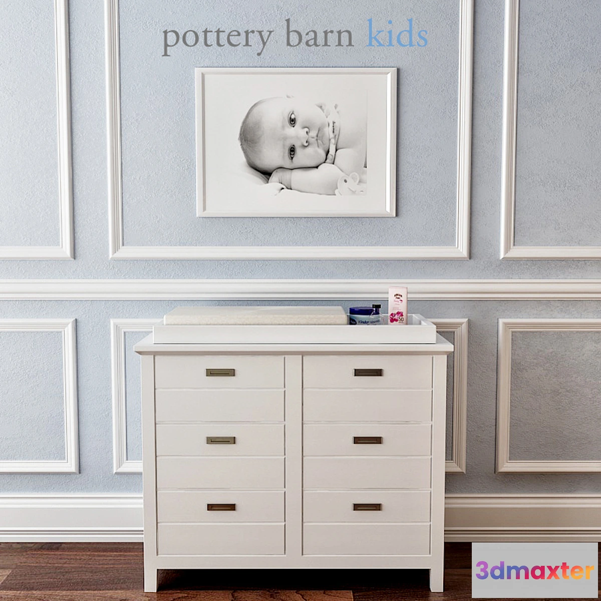 634991 - Pottery Barn Emery Dresser & Topper Set