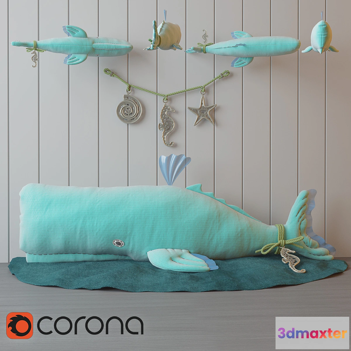 637569 - Pillow toy sperm whale.