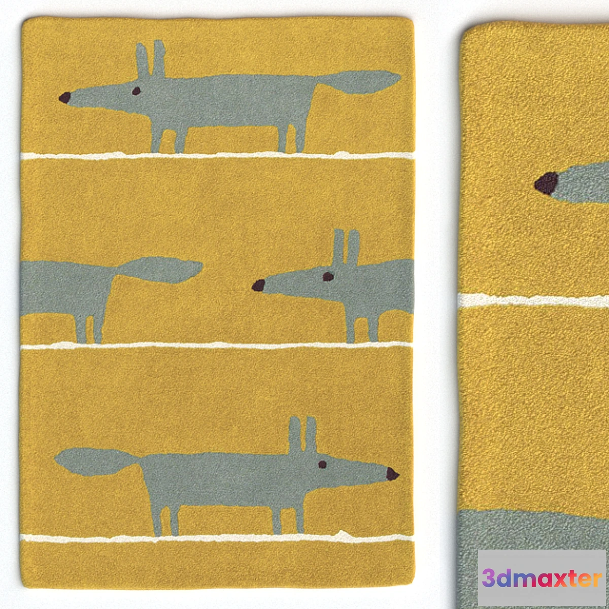 650515 - Carpet Scion Mr Fox Mustard Rug
