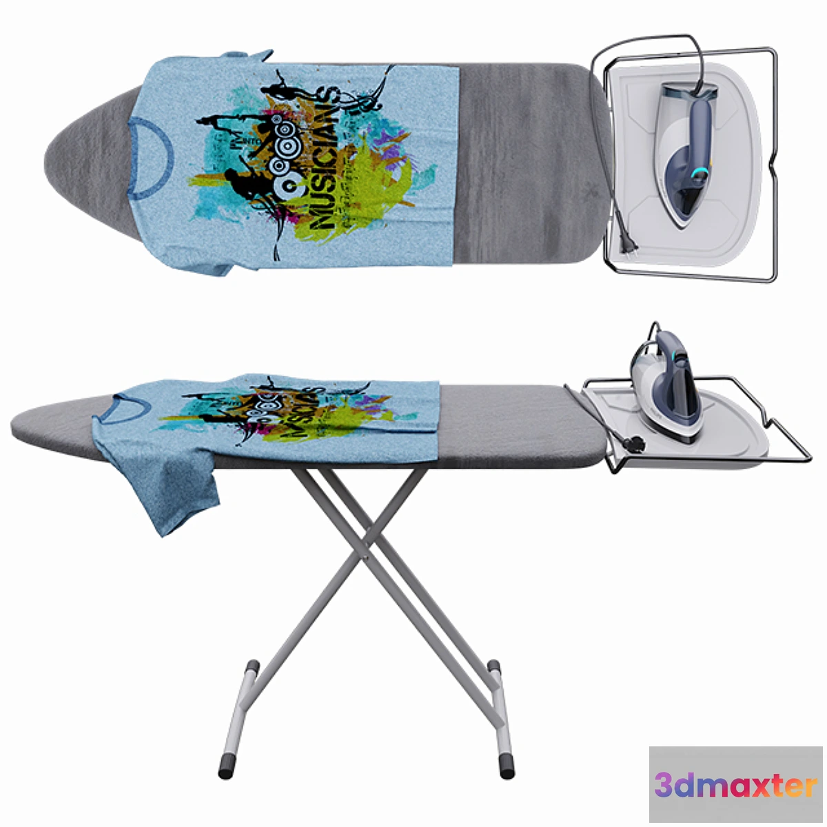 653489 - iron and ironing board