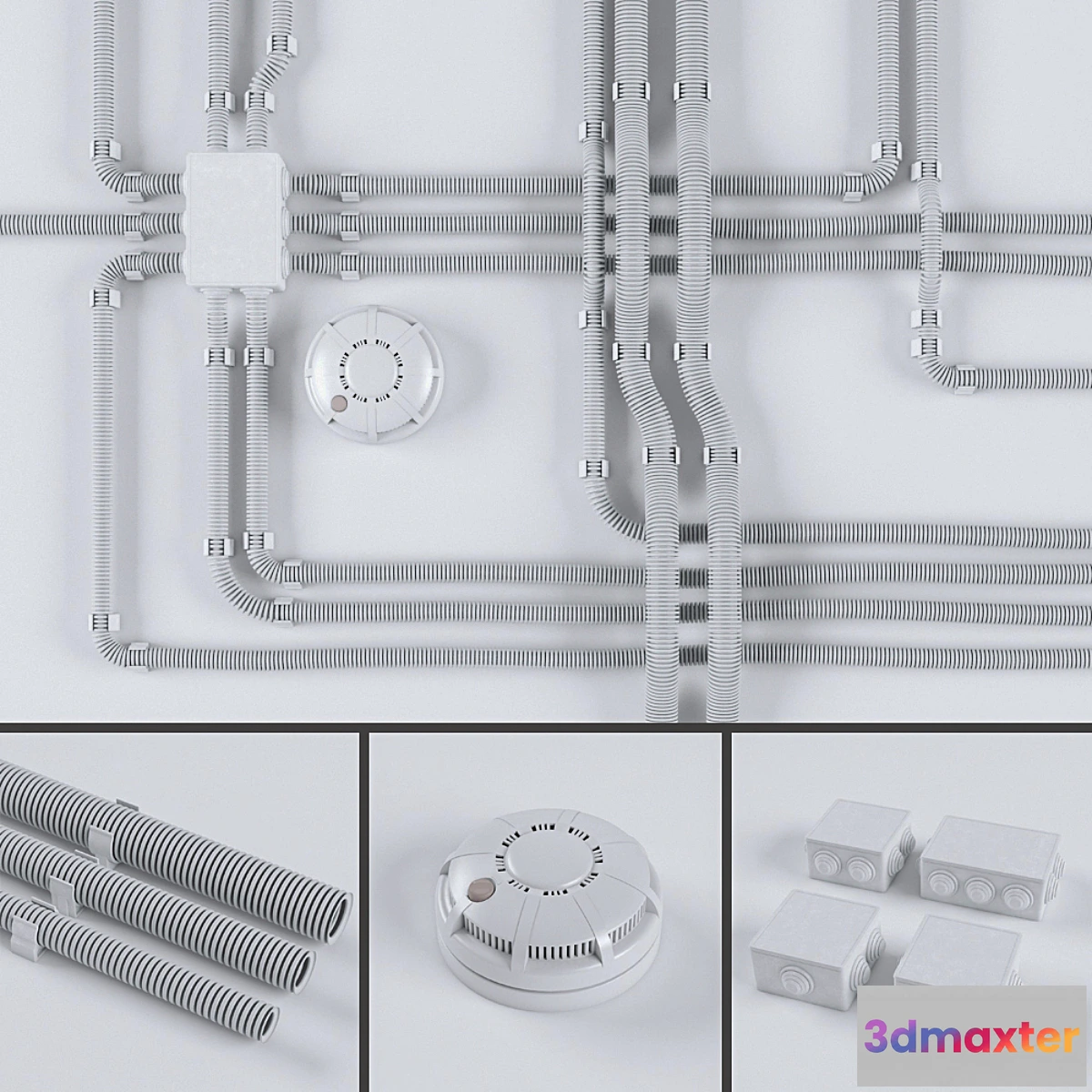 664877 - Set of wires for electrical wiring in corrugation