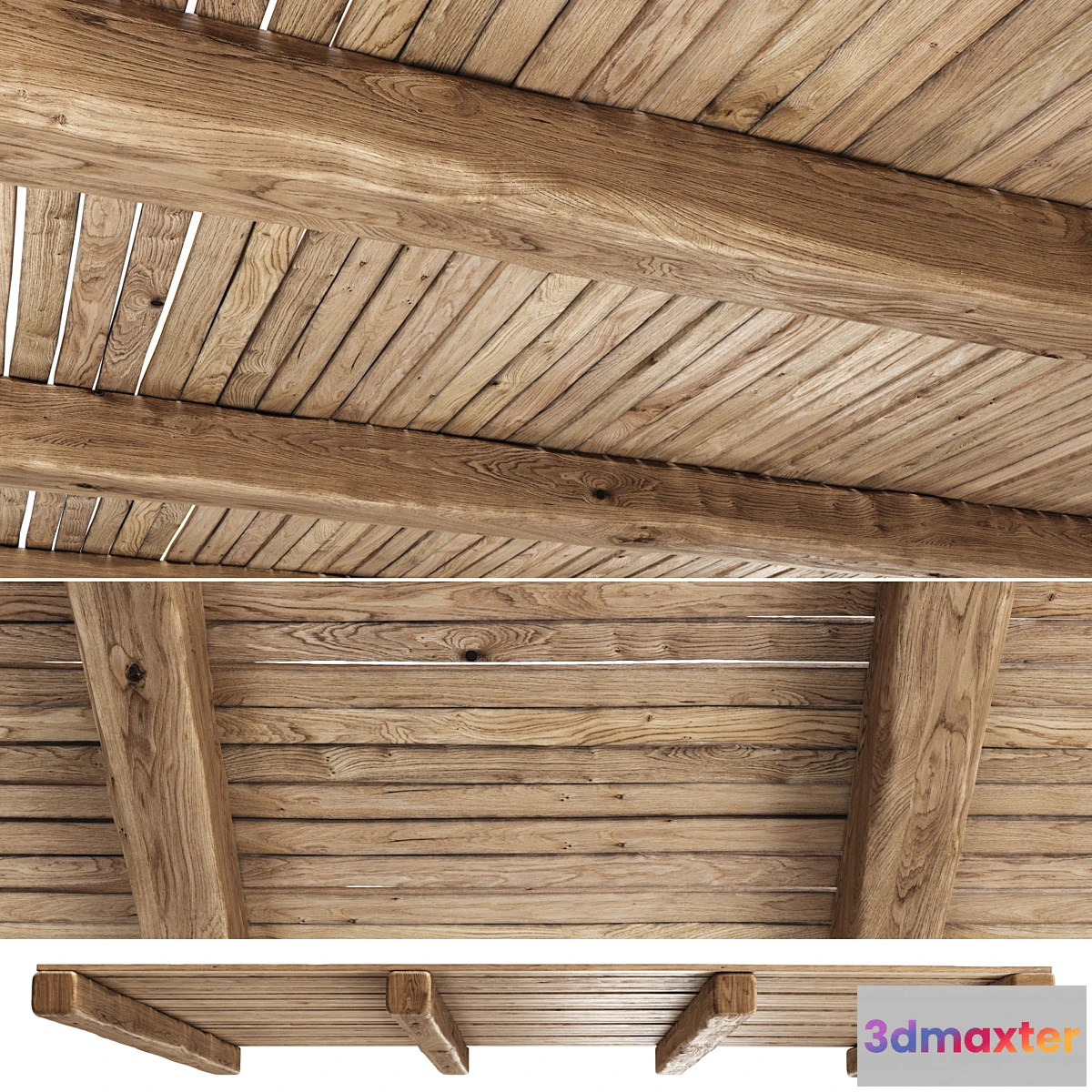 682594 - Wooden Ceiling V4 _ Straight wooden ceiling