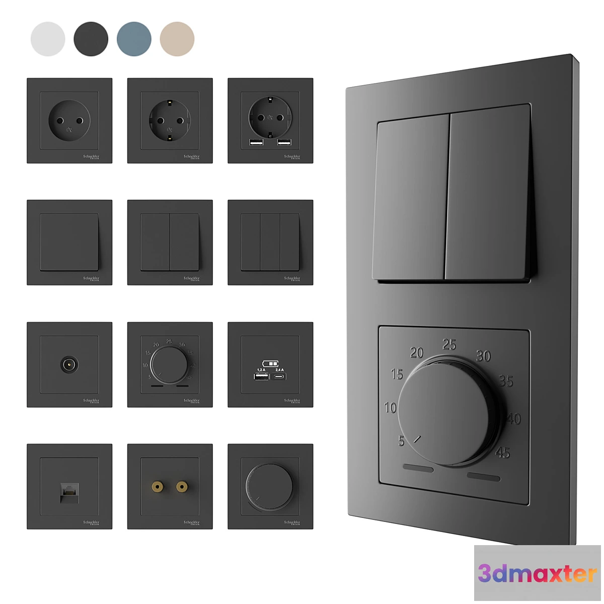 689198 - Schneider Electric set Atlasdesign