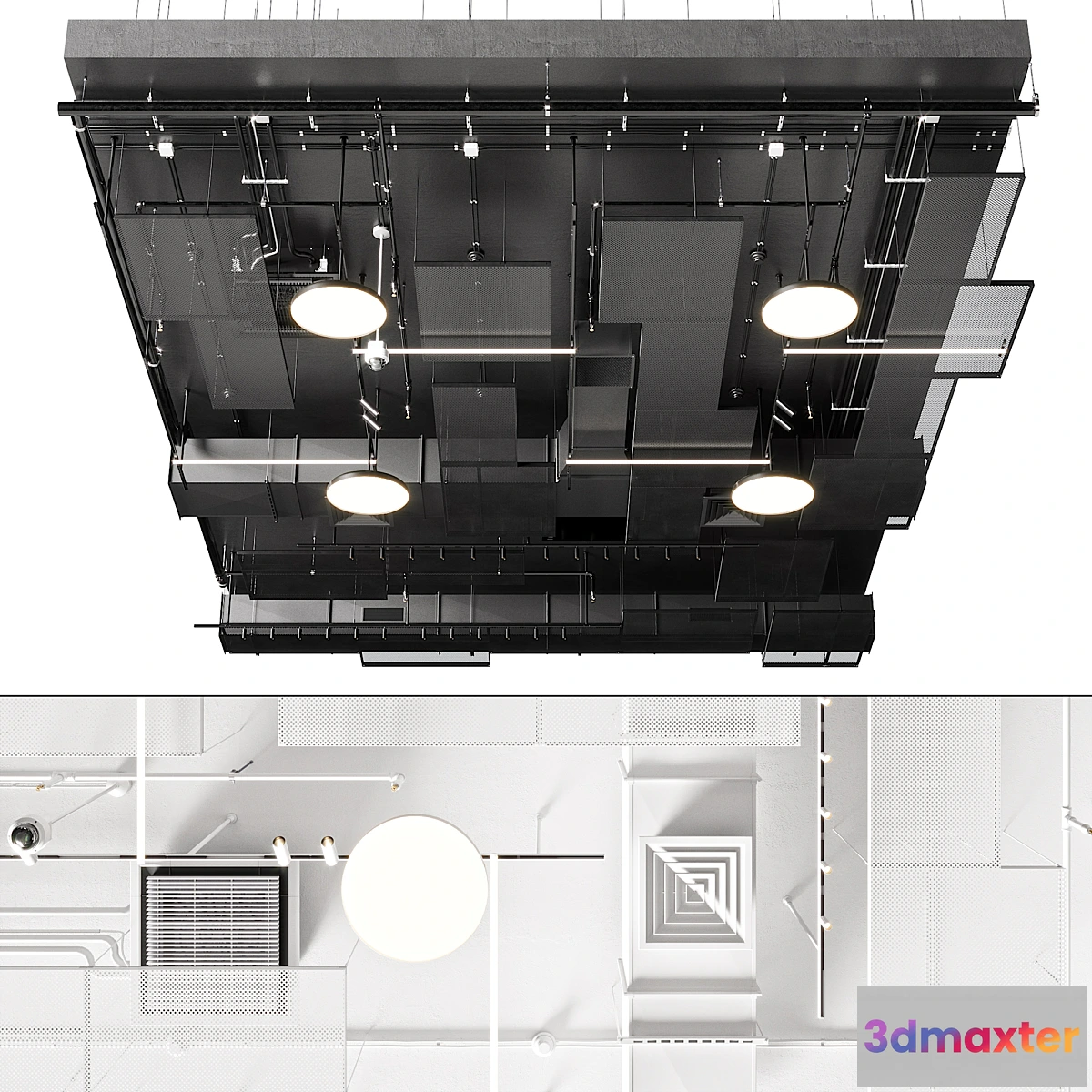 706654 - Industrial ceiling Ducting Lighting CAC CCTV