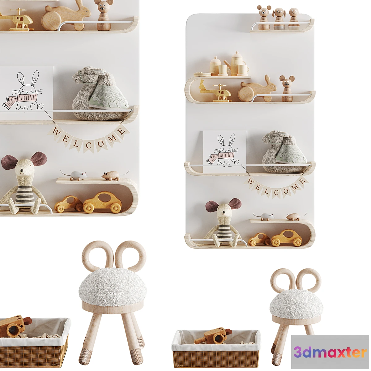 711136 - Children room. Decor set 04