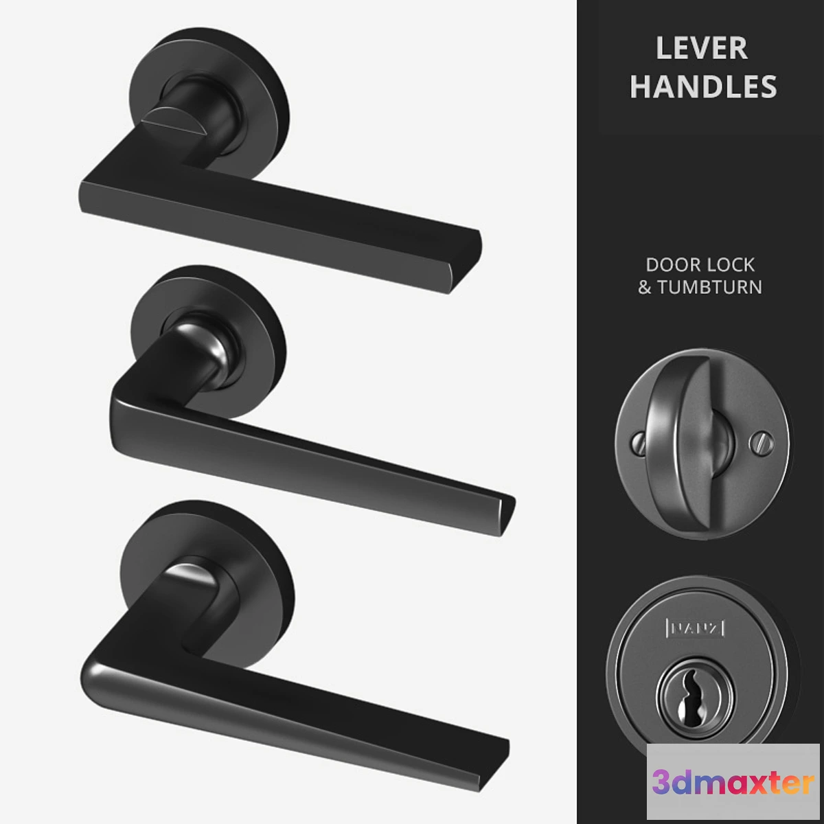 732977 - Door Lever Handles Nanz N ° 2065 2085 2079 - No.2