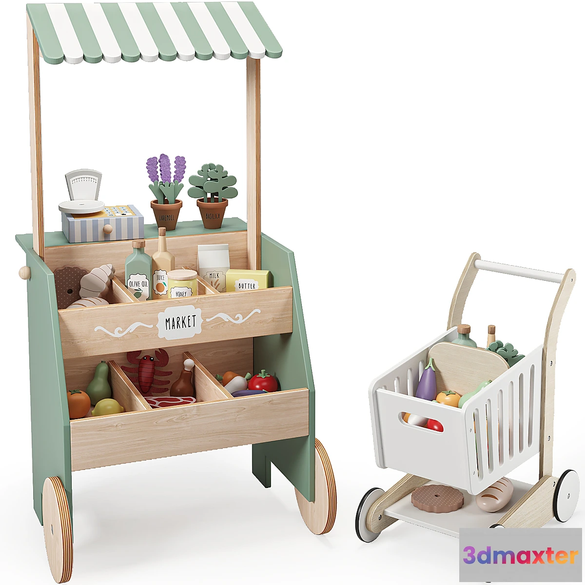 750169 - Jabadabado Market Stand Toy - No.2