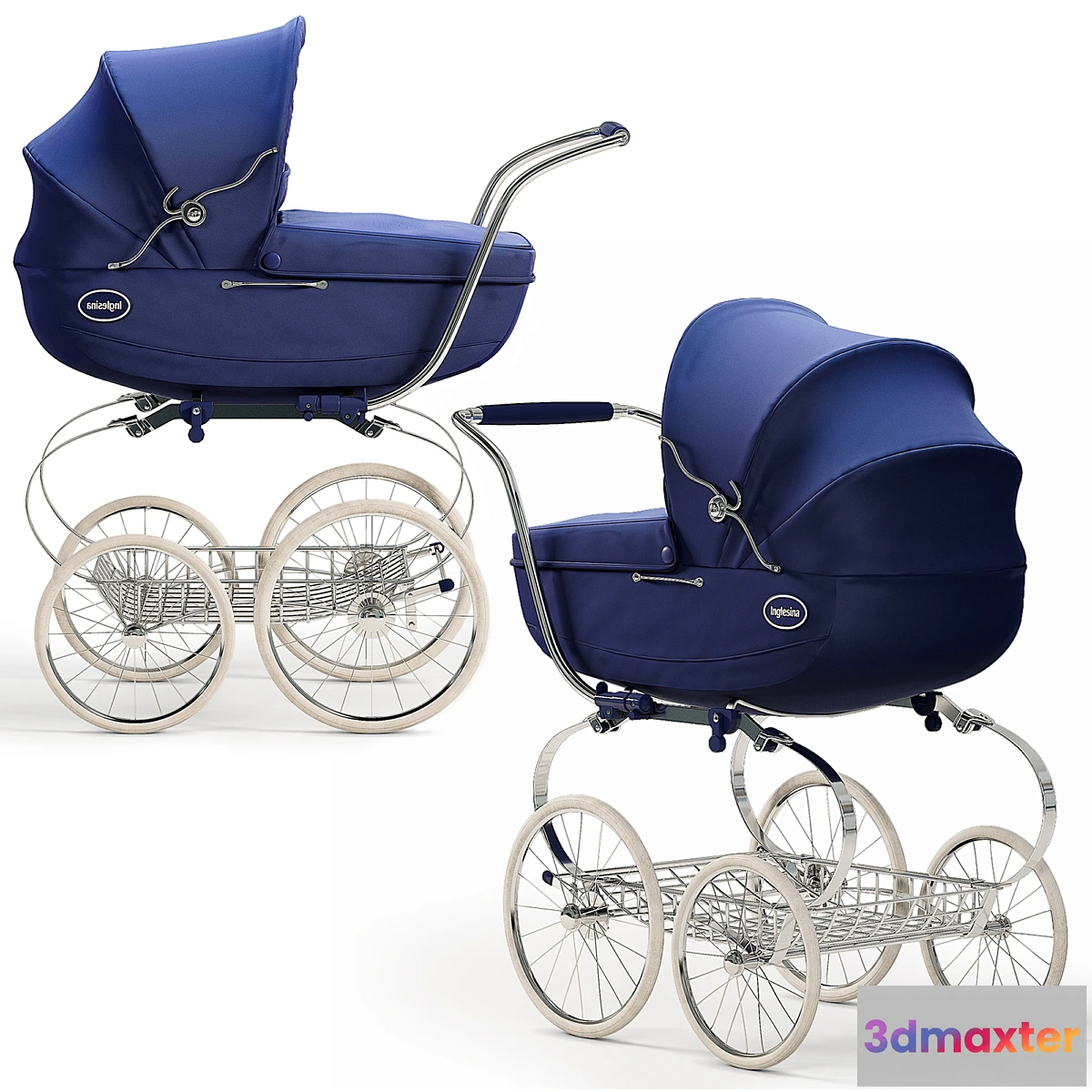 750457 - Inglesina Classica Pram in Navy