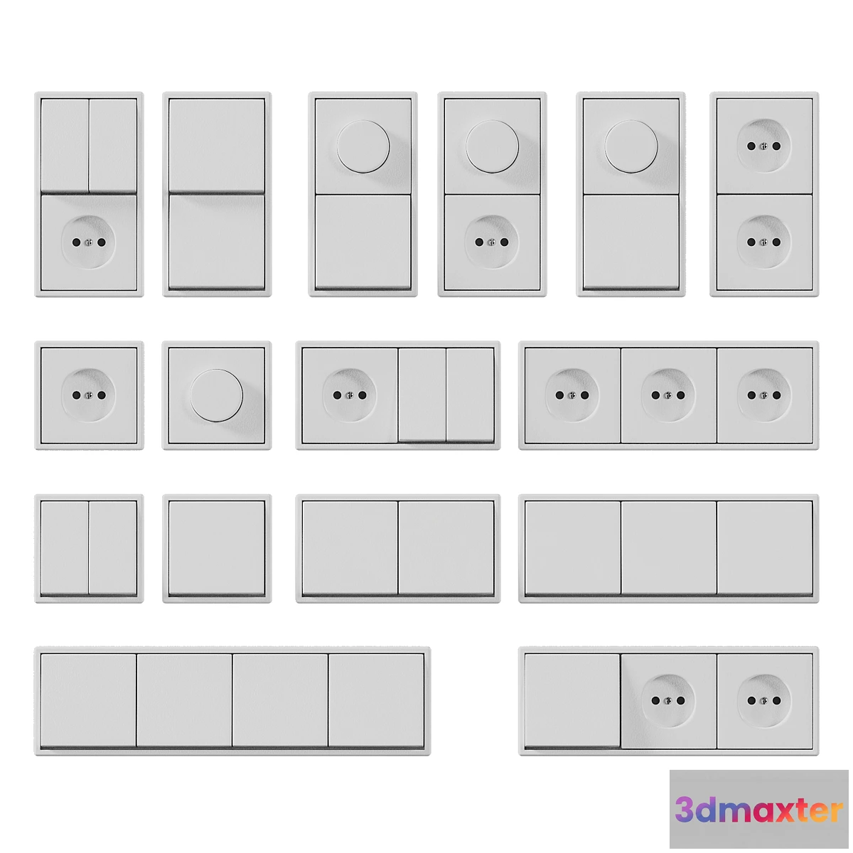773417 - Sockets and switches JUNG Les Couleurs - No.2