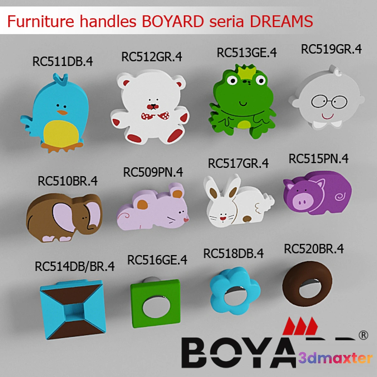 805126 - Furniture handles BOYARD seria DREAMS