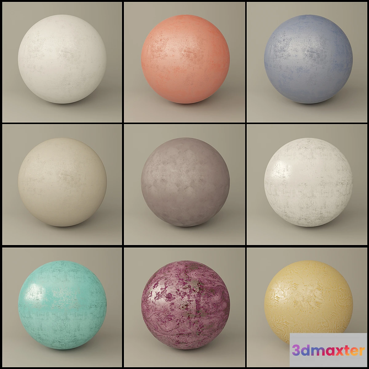 806772 - Set of 9 plaster materials