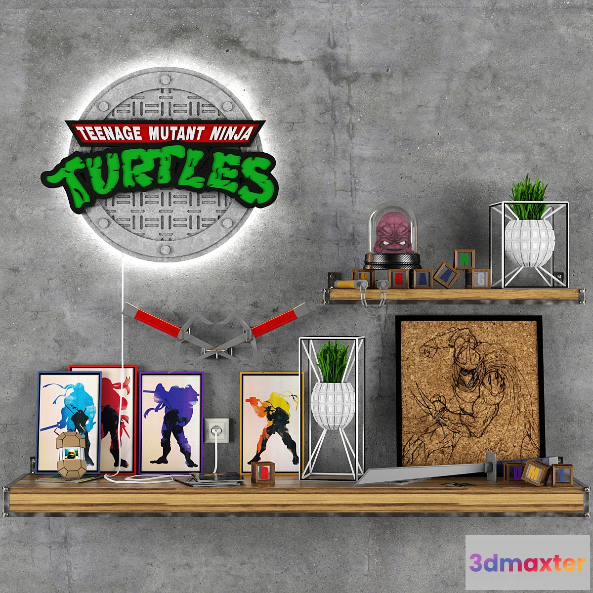 810366 - Decor Set TEENAGE MUTANT NINJA TURTLES