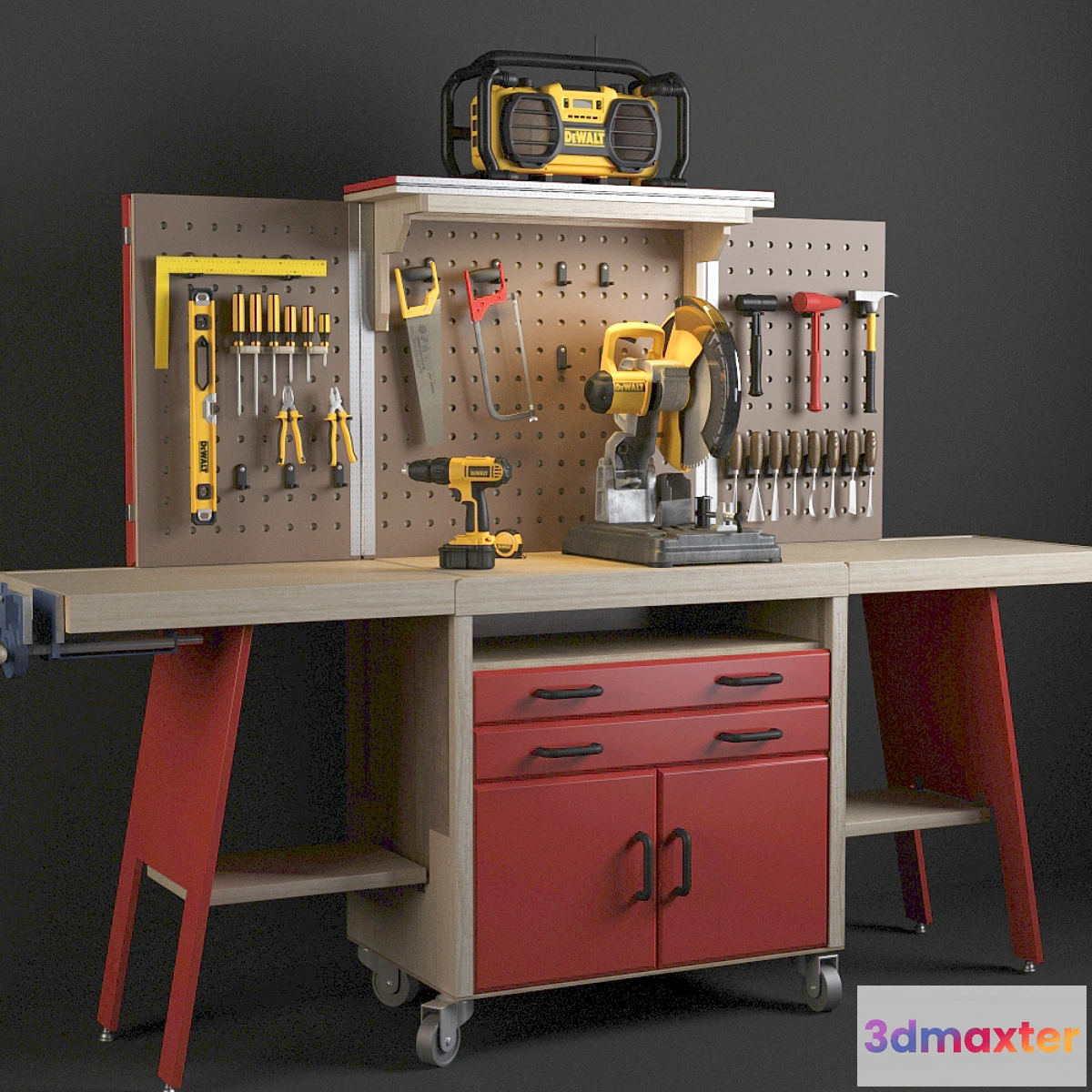 815216 - Workbench with tools DeWalt.
