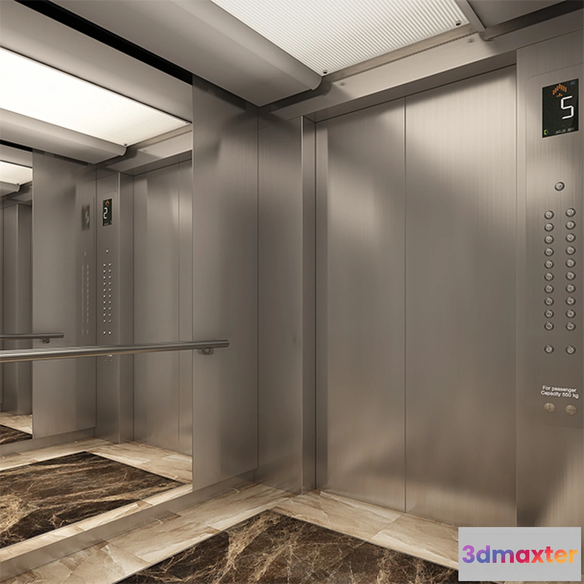 819850 - LIFT CAR MODEL_ELEVATOR INTERIOR