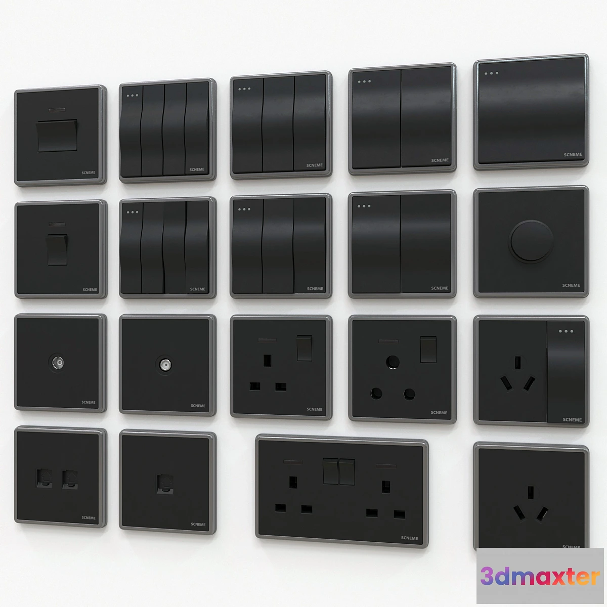 843939 - Scneme wall switches & sockets - No.3