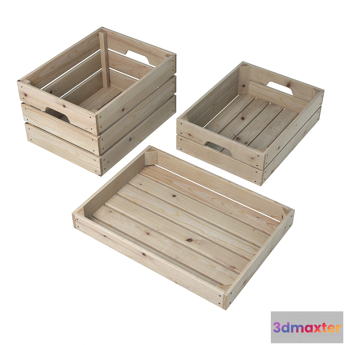 849087 - Wooden boxes (3 pcs.) - No.3