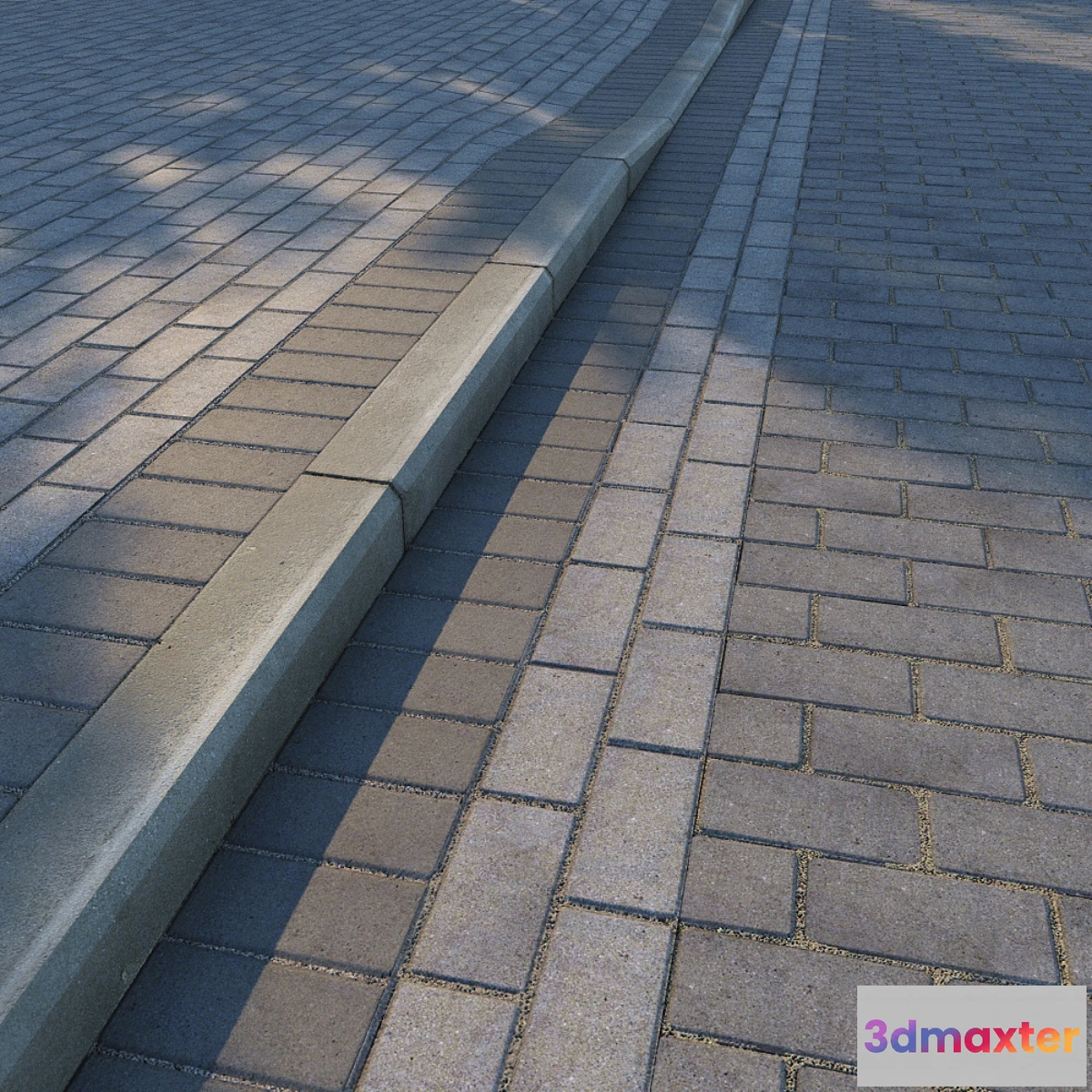 896976 - Paving slabs and curb (curb) v2 - No.2