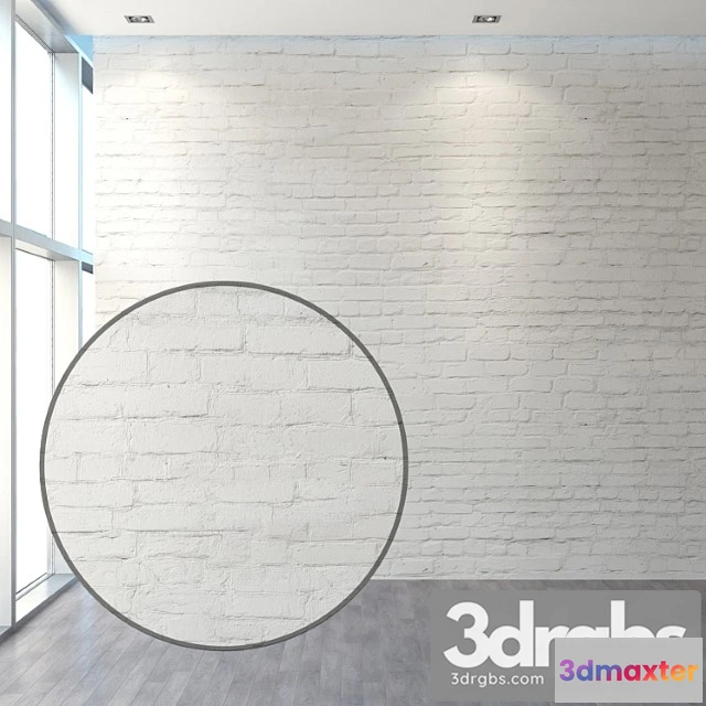 999022 - Aged brickwork of white brick