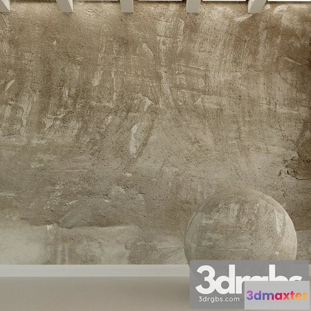 999084 - Concrete wall. old stucco. 45