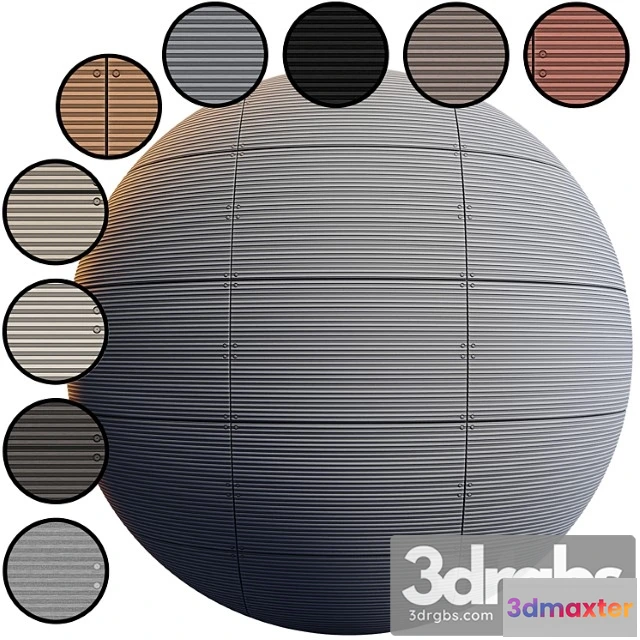 999172 - Facade Panel Linea Equitone 10 Color Pbr Seamless 4k