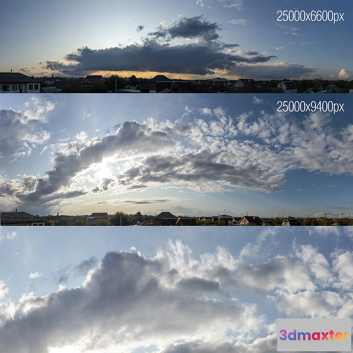 1357650 - Clouds for the exterior. Storm. Evening 3D Max