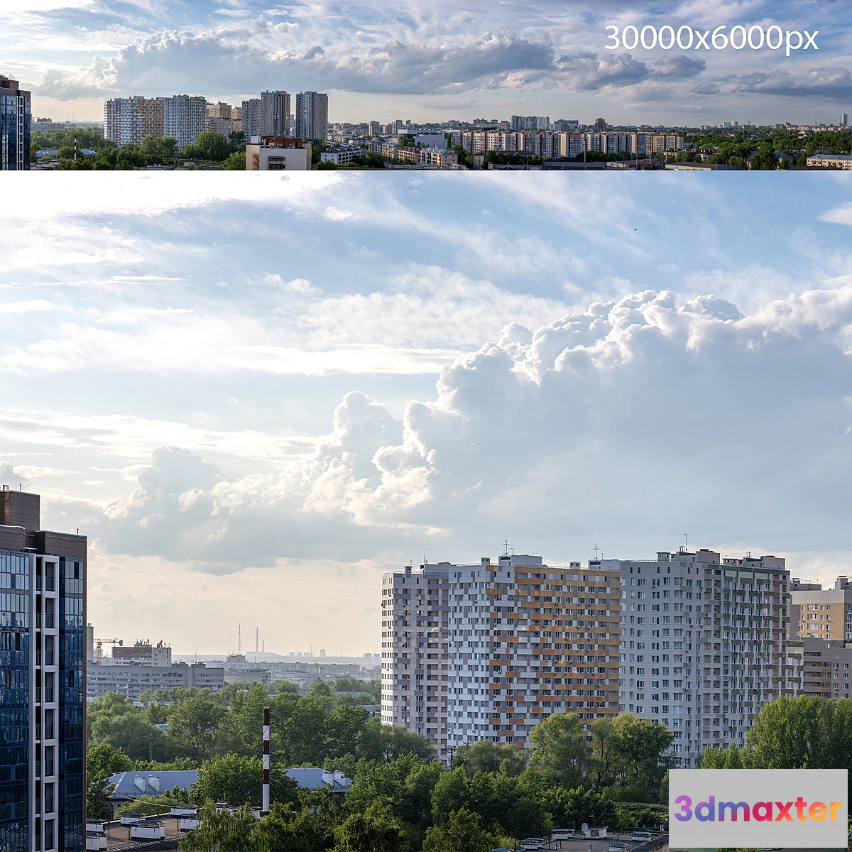 1392930 - Panorama of the skyscrapers of Kazan 3D Max