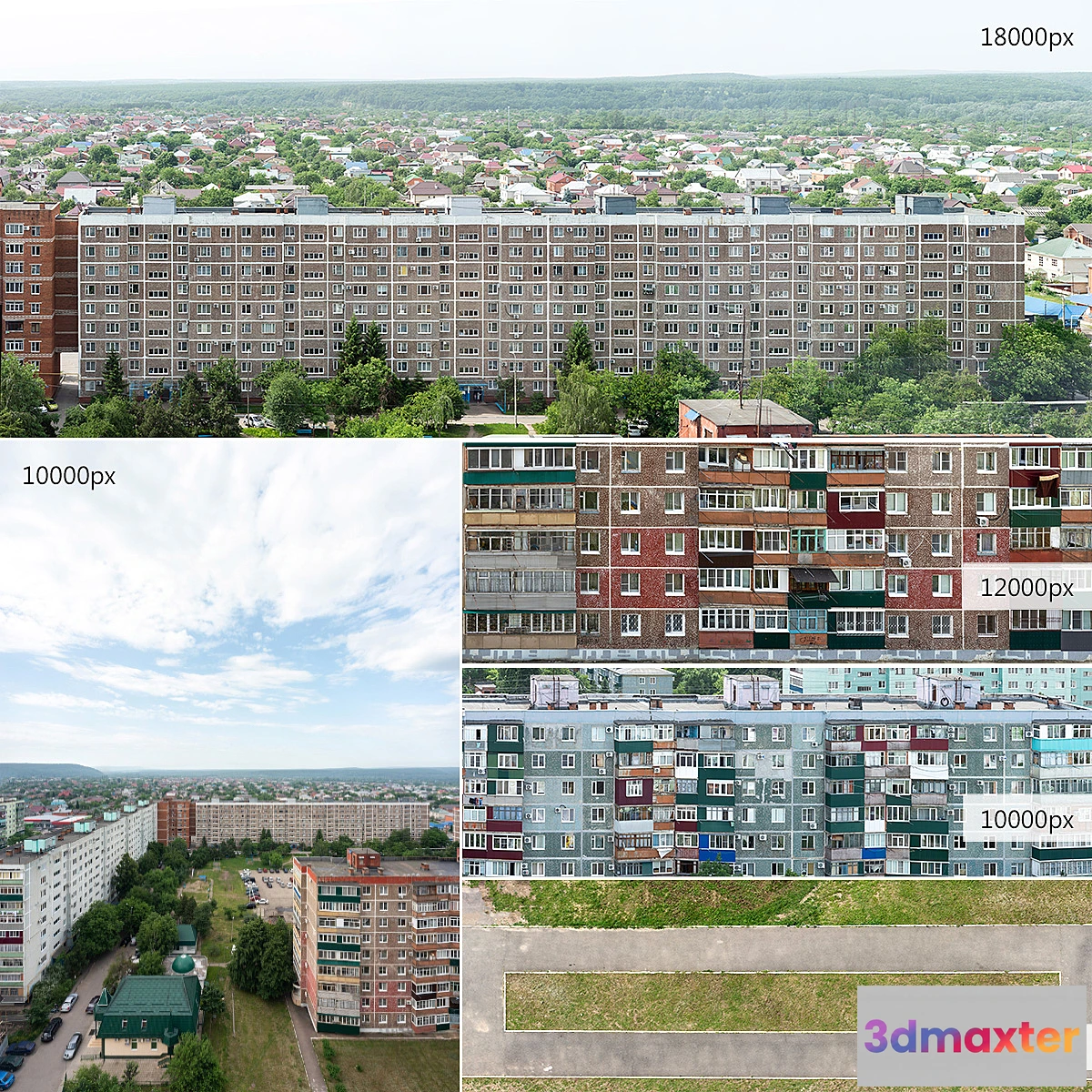 1393146 - Panorama backs facades grass asphalt from Maikop 3D Max