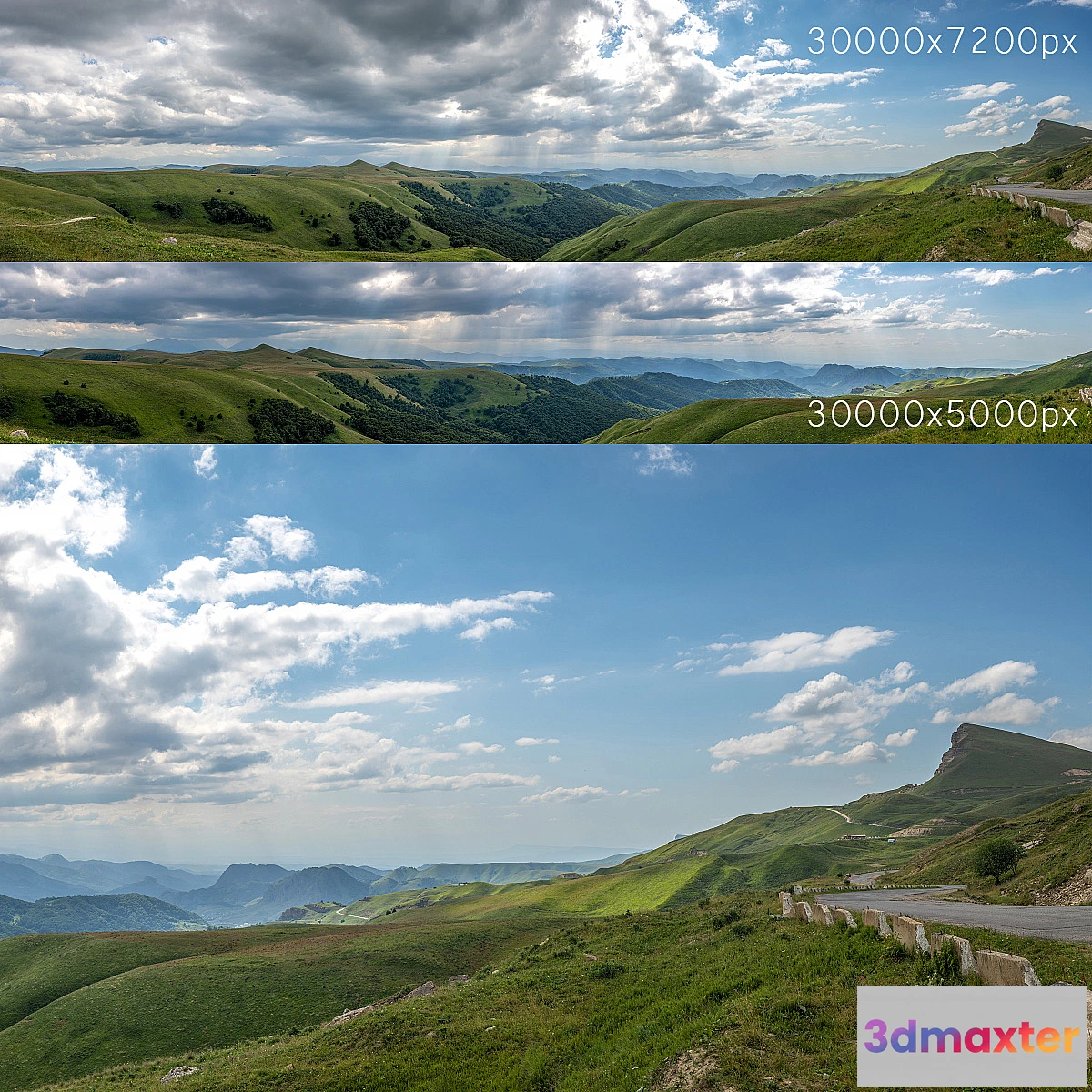 701268 - Panorama with mountains. 2 pcs. 30k - No.2