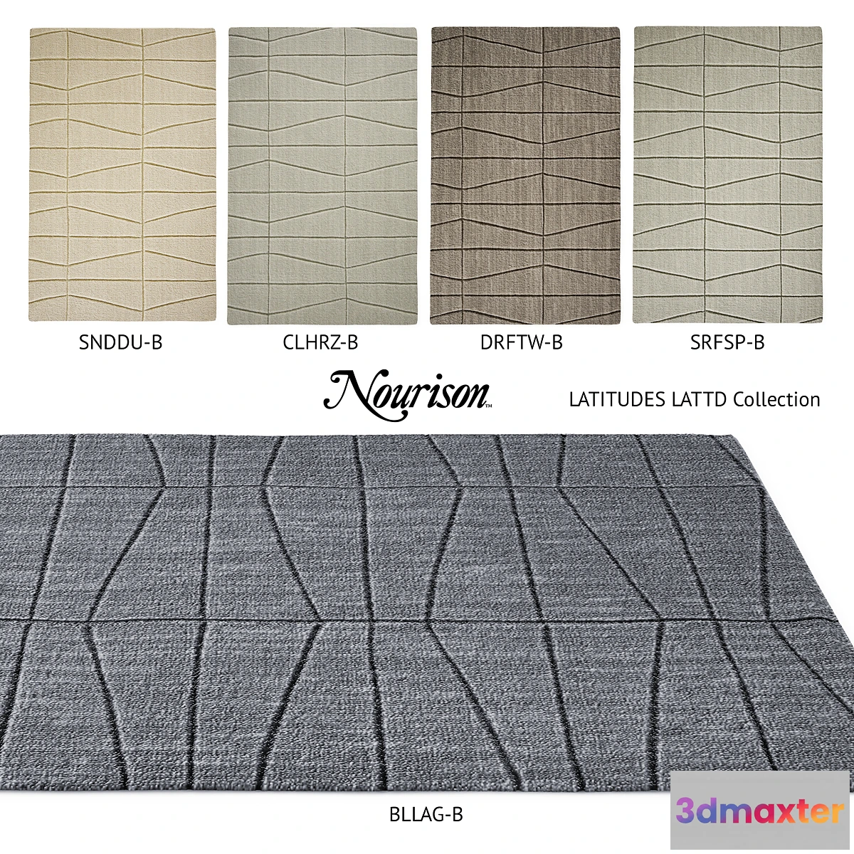 1288356 - Carpets Nourison LATITUDES LATTD Collection 3D Max
