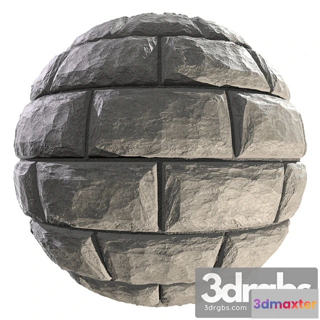 1000090 - Wall Of White Wild Stone Material