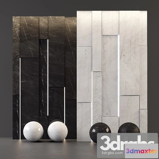 1000098 - White marble and black marble