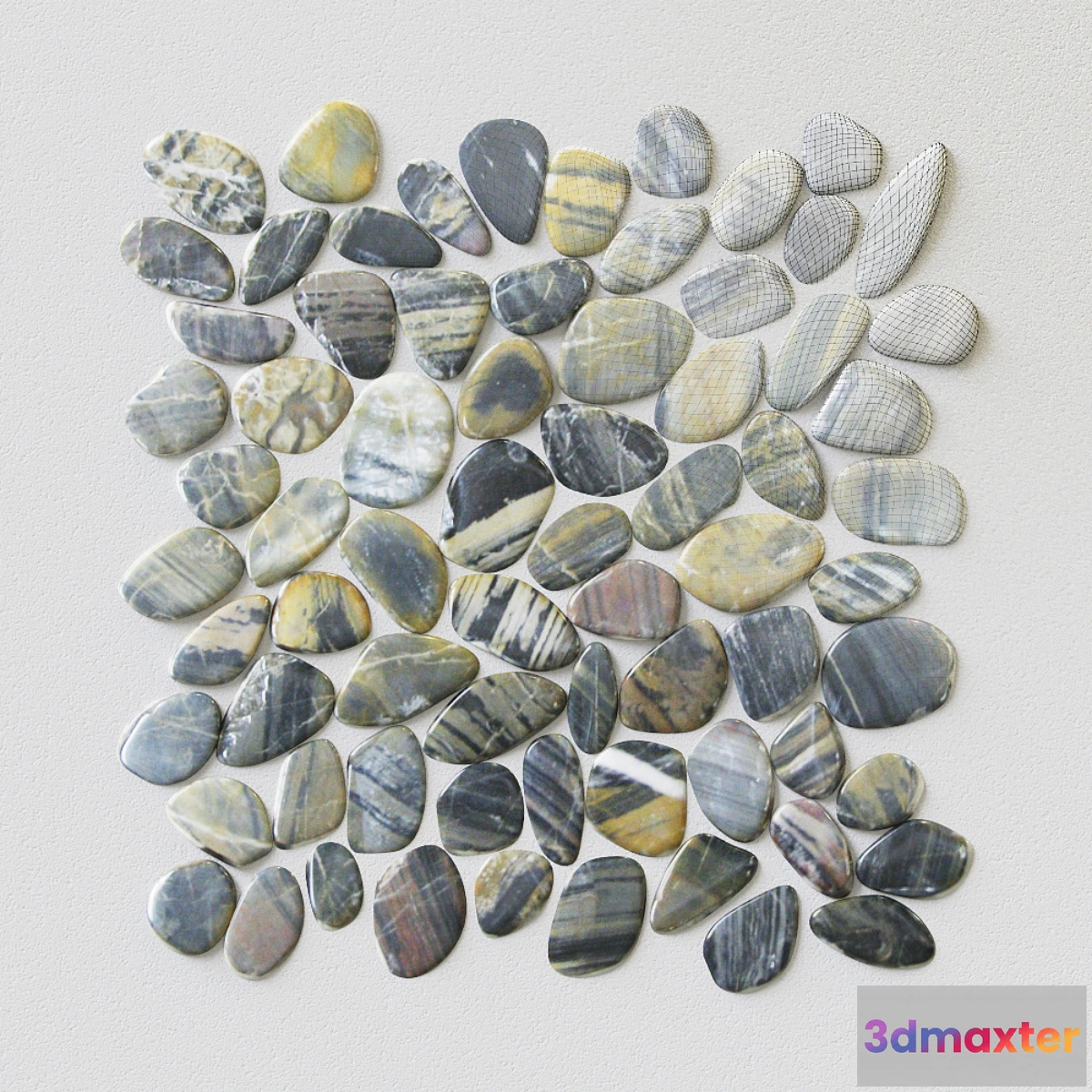 1281332 - Stone mosaic Bonaparte Jack 3D Max