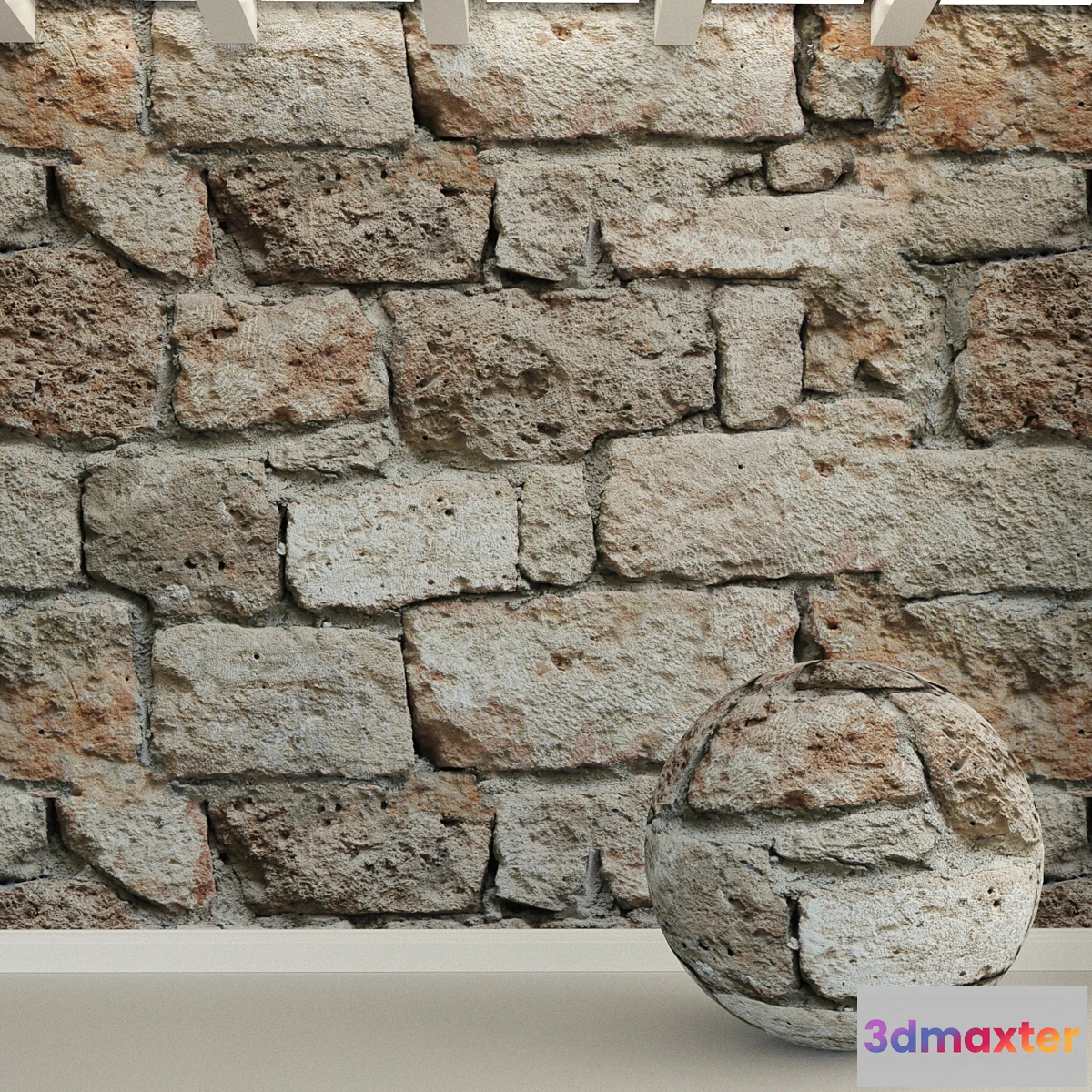 1293875 - Stone wall. Stone block. 144 3D Max
