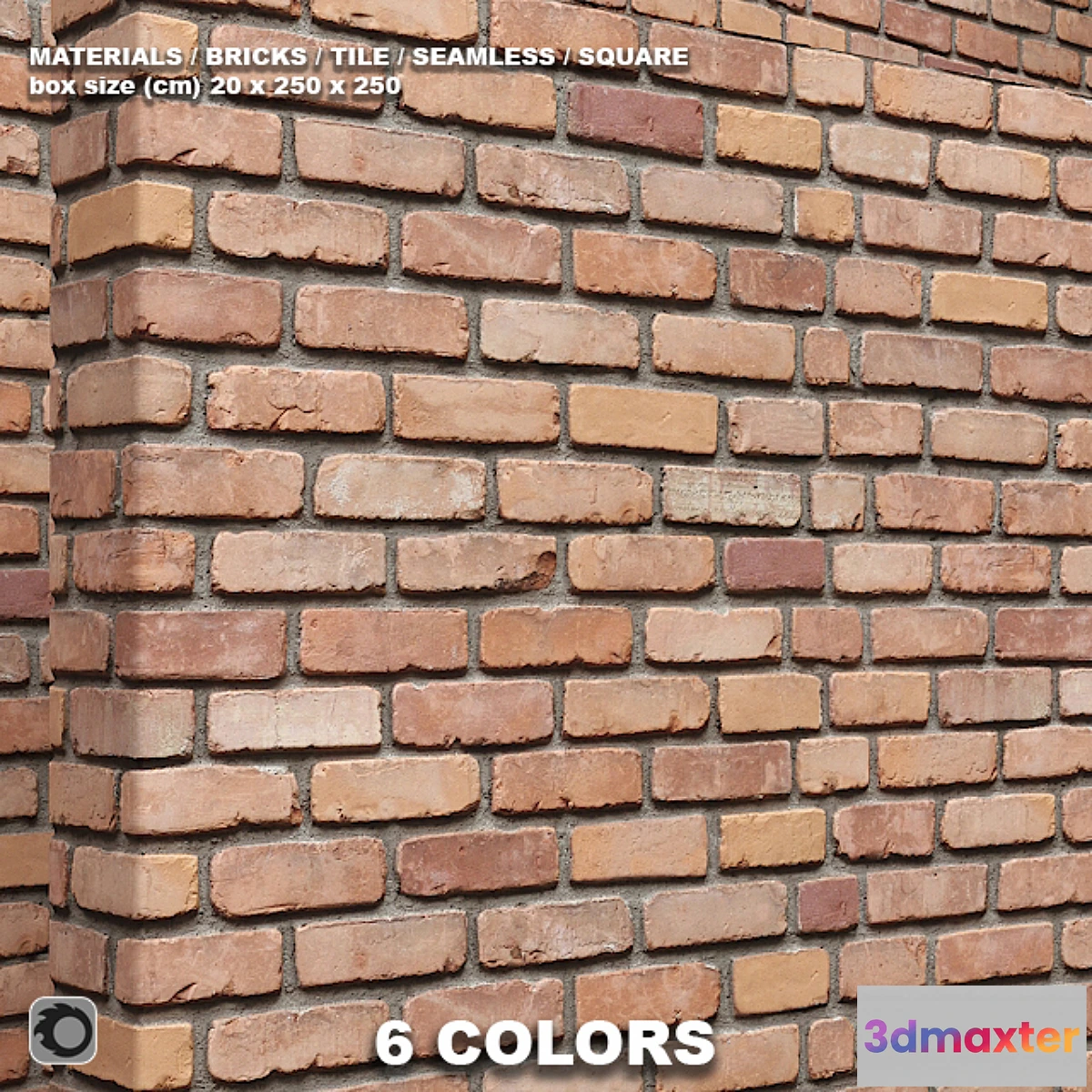 1294530 - Material (seamless) - brick tile set 12 3D Max