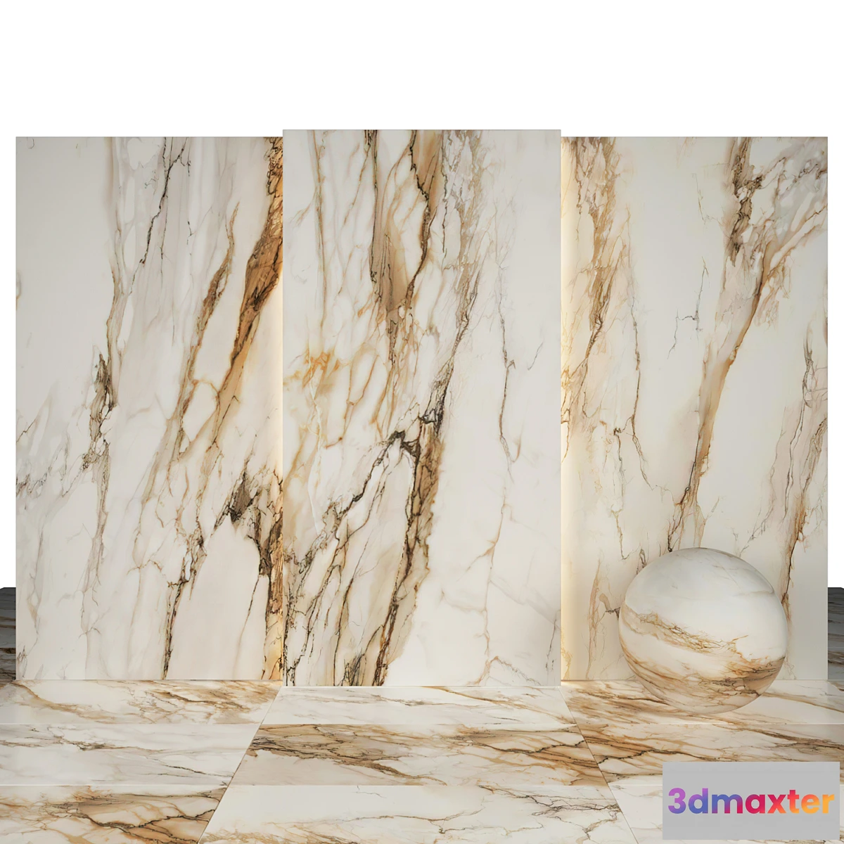 1295807 - Tru gold marble - No.2 3D Max