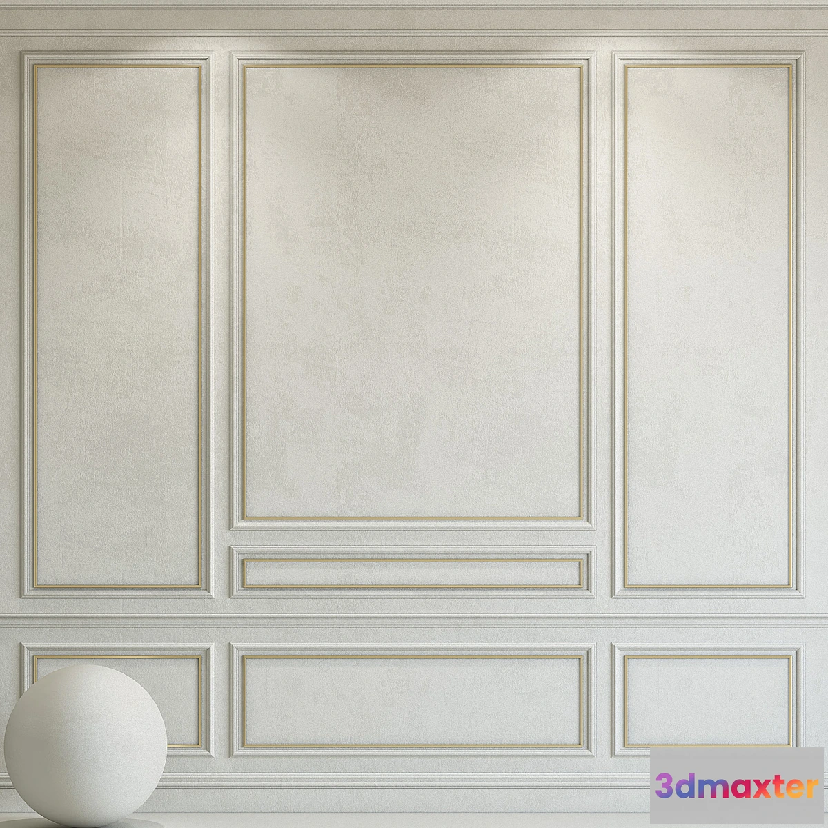 1297888 - Decorative plaster with molding 96 - No.2 3D Max