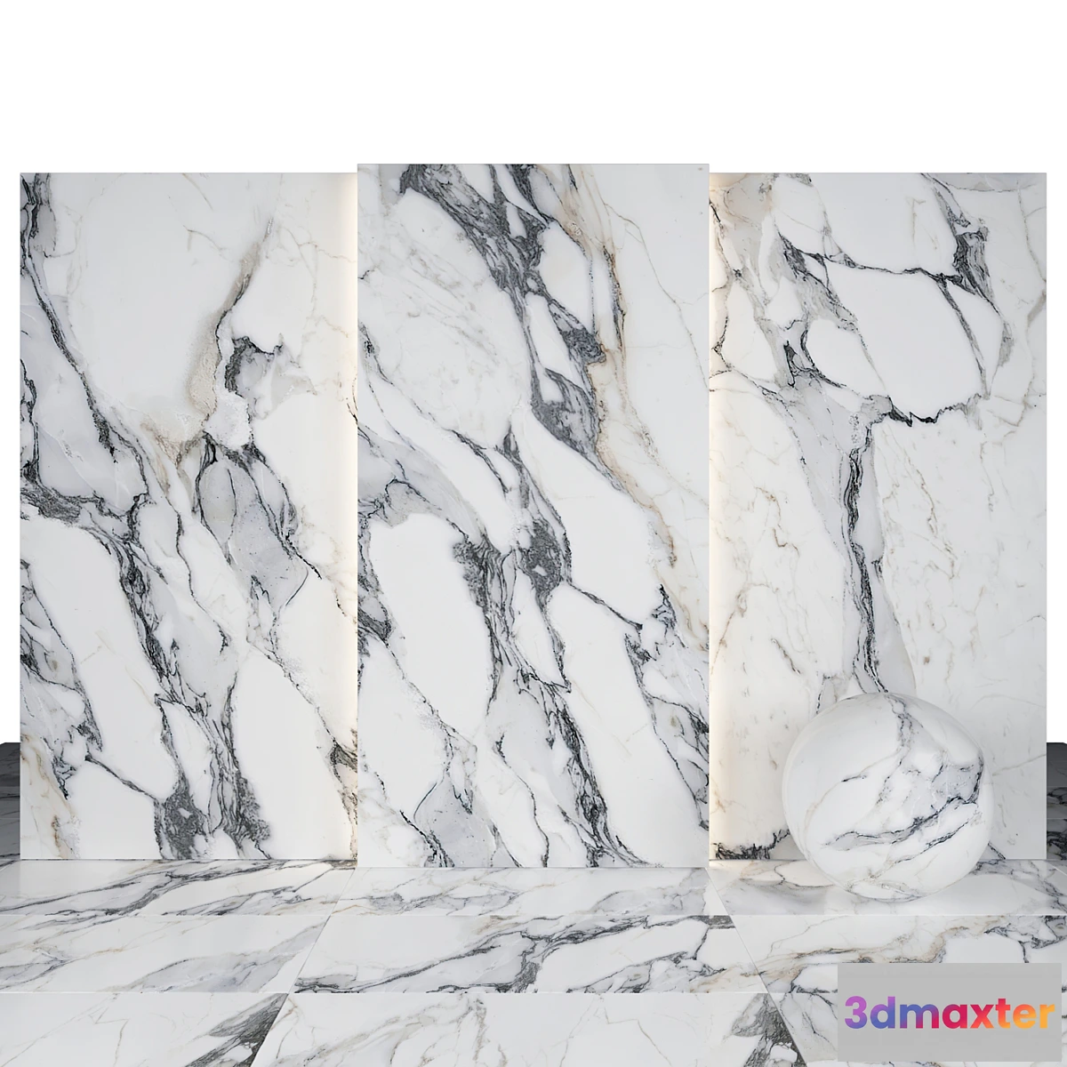 1298829 - Origines Silver Marble 01 3D Max