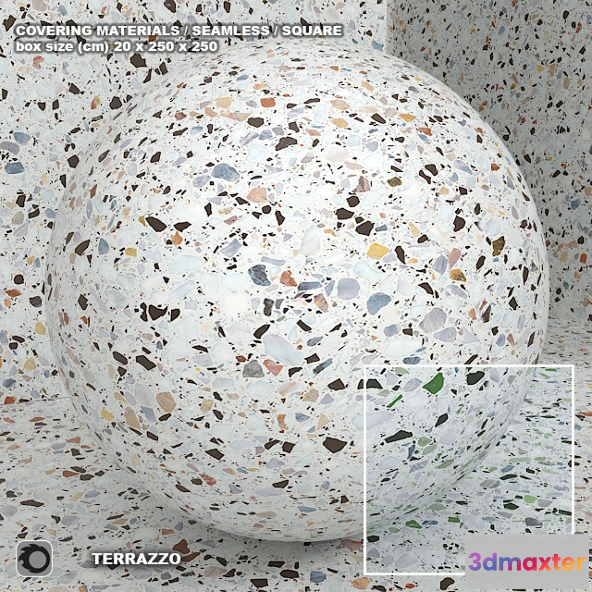 1303665 - Material (seamless) - terrazzo - quartzite set 108 3D Max