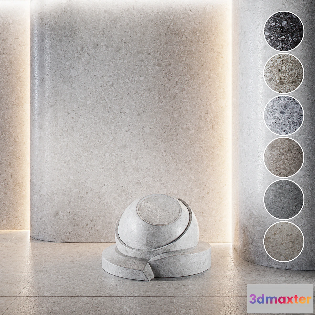 1304514 - Terrazzo marble set (seamless)  03 3D Max