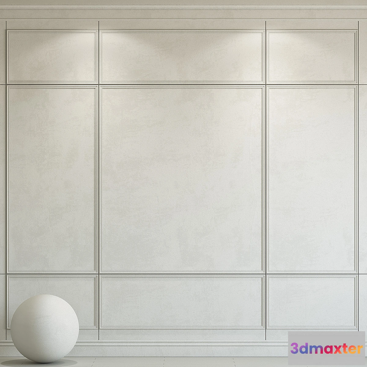 1308455 - Decorative plaster with molding 168 3D Max