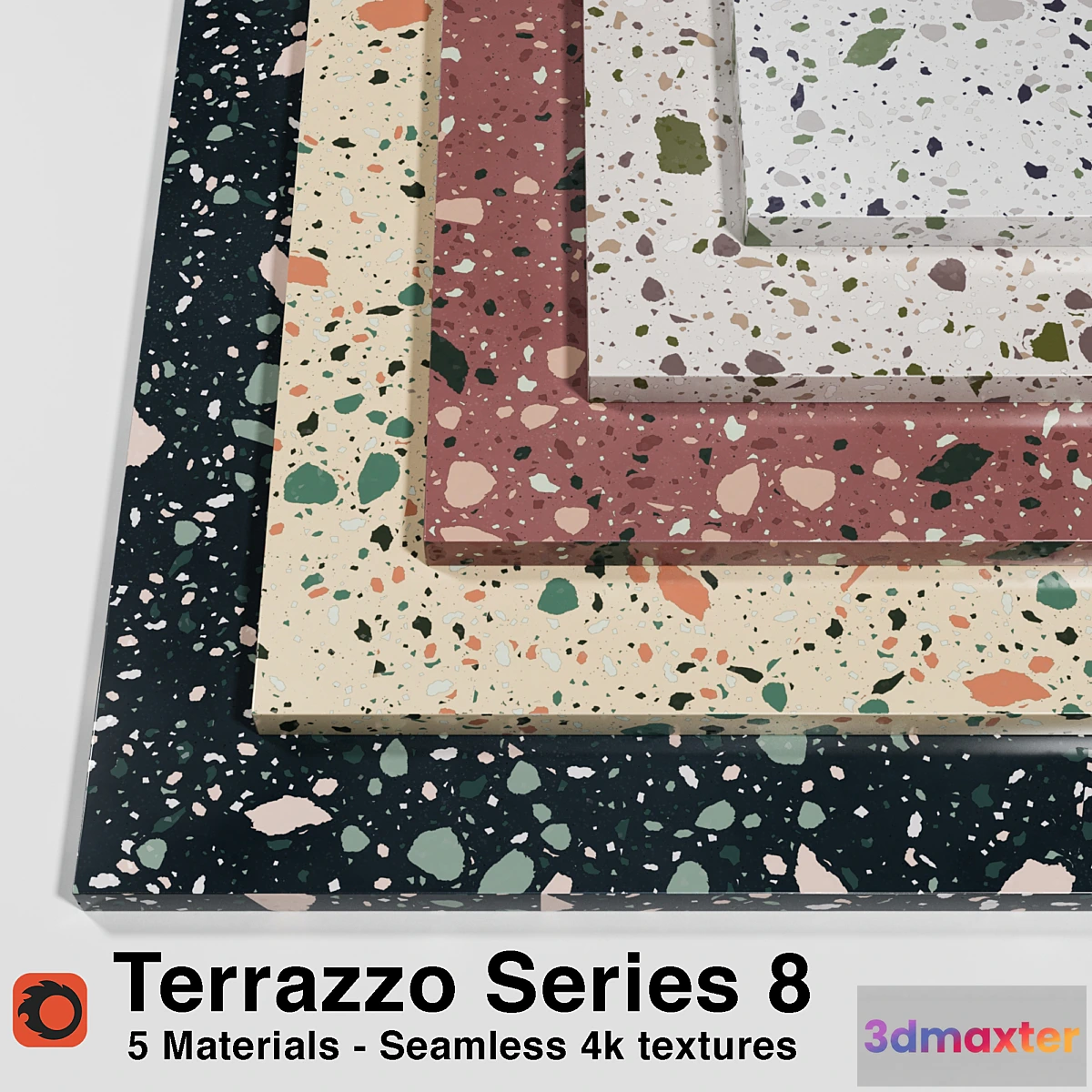 1308672 - Terrazzo - Series 8 (5 Seamless Materials) 3D Max