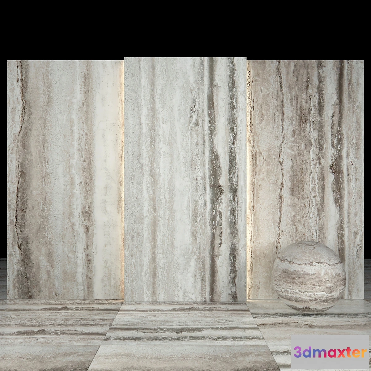 1310873 - Gray Travertine 01 3D Max