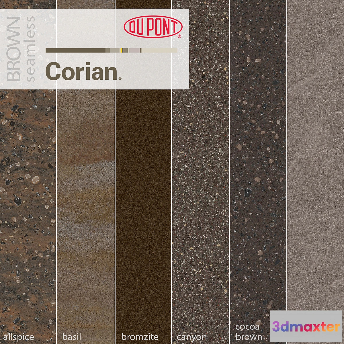 1311897 - Dupont Corian Kitchen Countertops Brown 2 3D Max