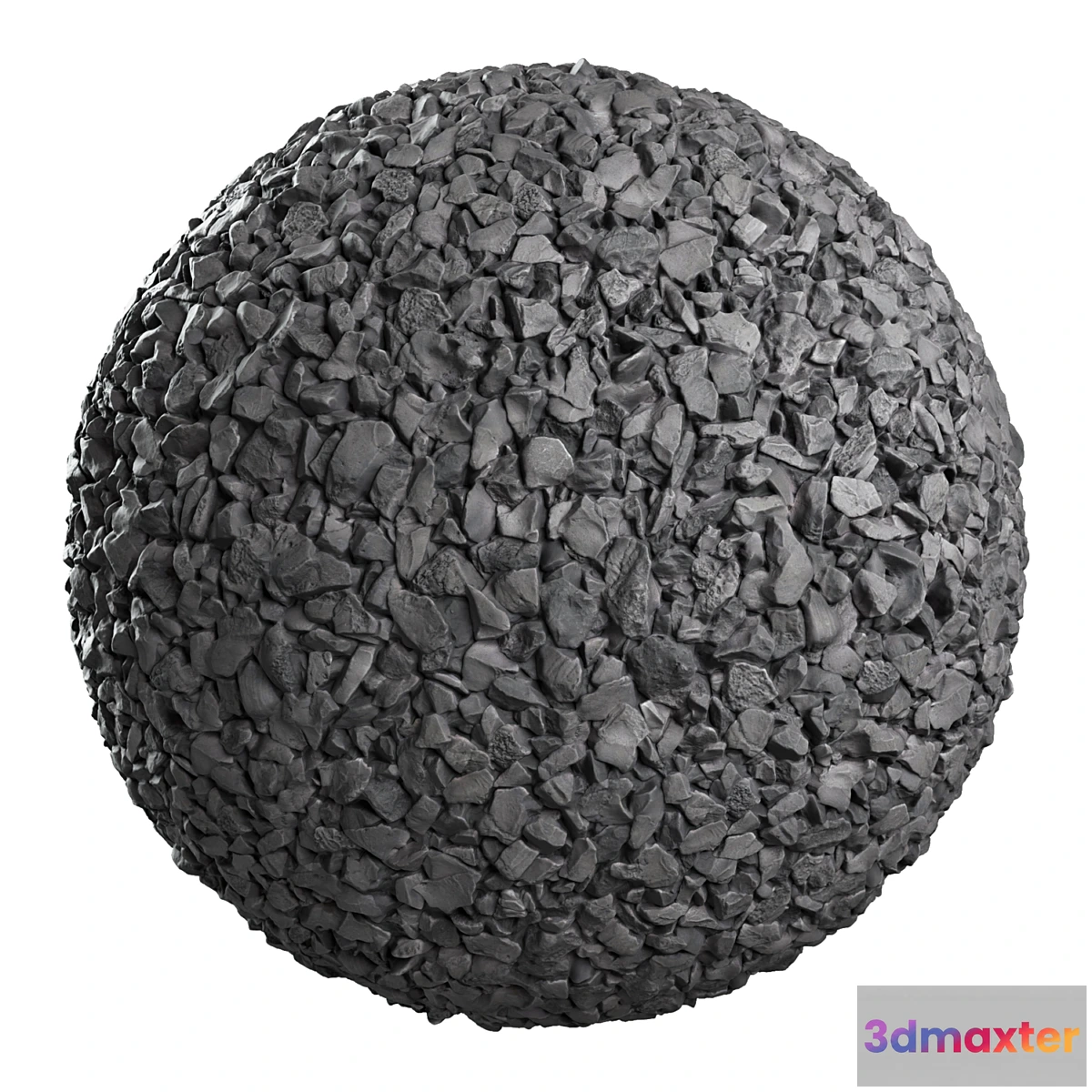 1312231 - Gray gravel 3D Max